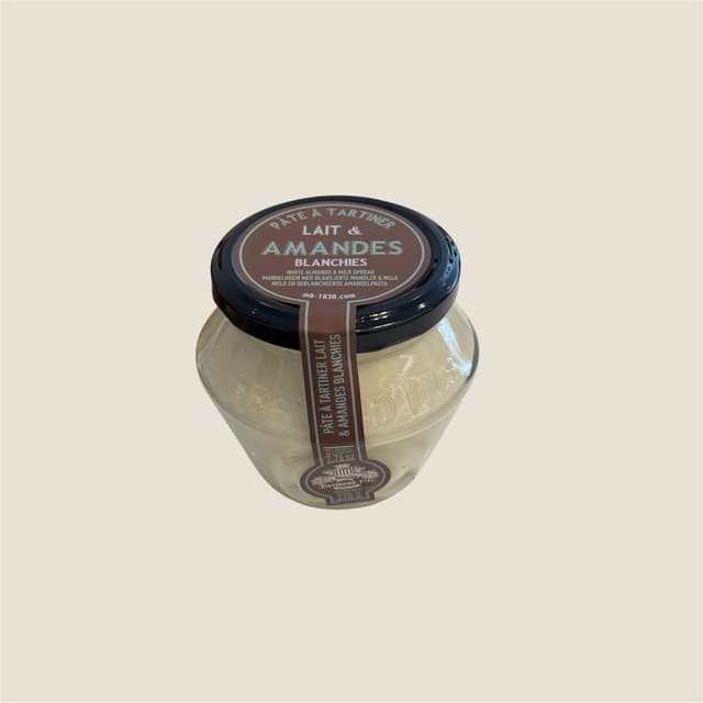 Pâte à tartiner lait et amandes blanchies