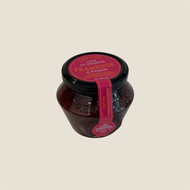 Confiture framboise & fruit de la passion