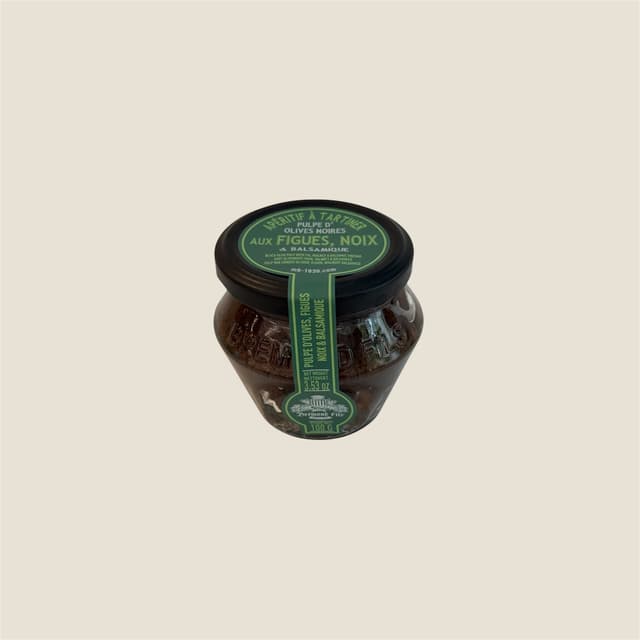 Pulpe d'olives noires figue, noix et balsamique de Modène